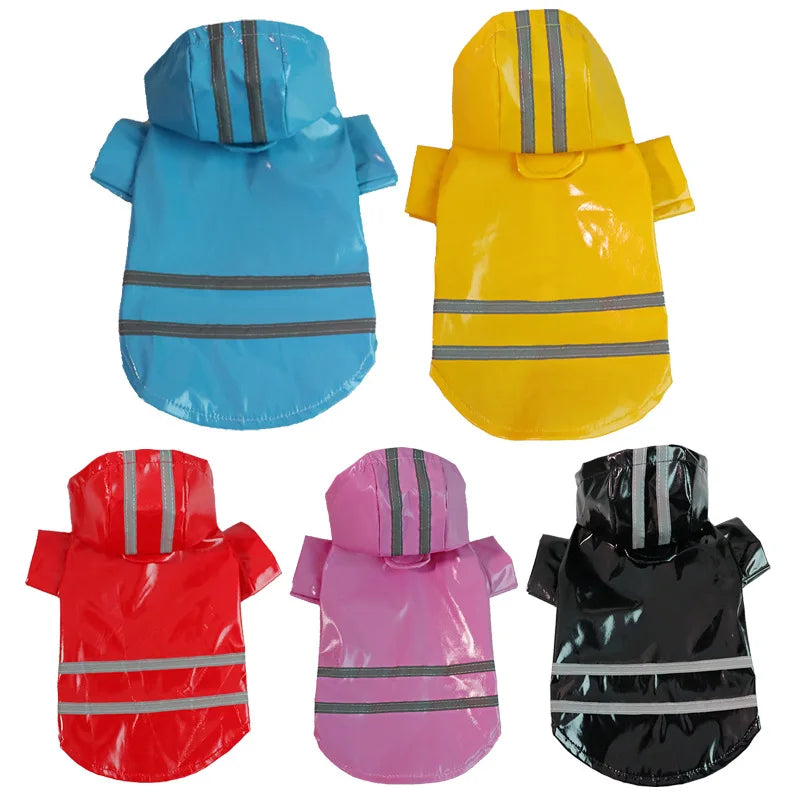 Dog Raincoat Reflective Waterproof Snowproof Pet Coat for Small