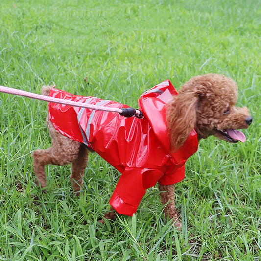 Dog Raincoat Reflective Waterproof Snowproof Pet Coat for Small