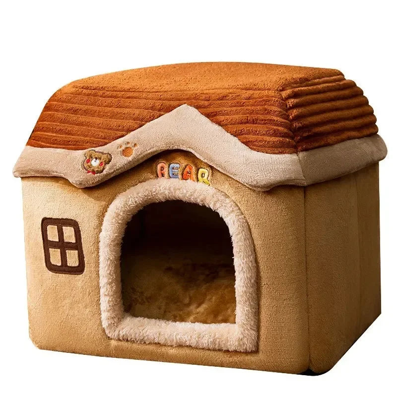 Foldable Cat House Outdoor Waterproof Pet House for Small Dogs