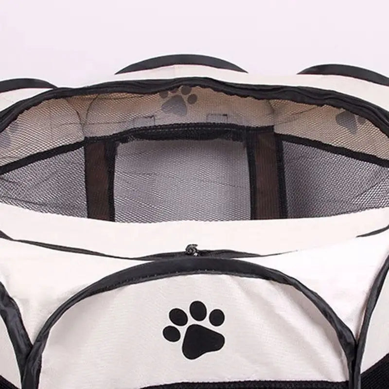 Portable Foldable Pet Tent Kennel Octagonal Fence Puppy Shelter