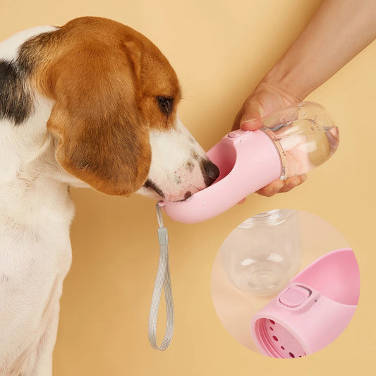 Water Bottle For Pet Dogs Cats Water Feeder Bowls Outdoor Travel