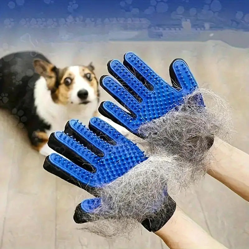 Pet Glove Cat Grooming Glove Cat Hair Deshedding Brush Gloves